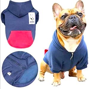 NEW Blue & Red iChoue Cute Style Dog Hoodie NWOT